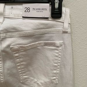 7 For all mankind white skinny jeans